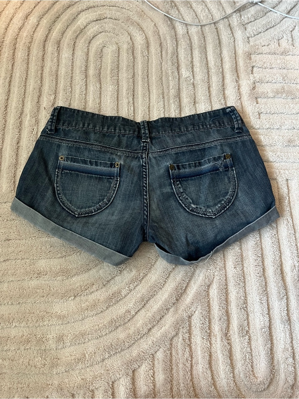 Y2K Dark wash mini shorts - Picture 5 of 5
